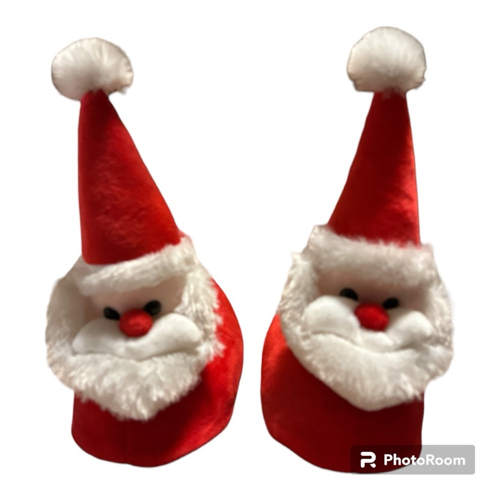 Orly Shoes Medium (7-8) polyester Santa Slippers EUC